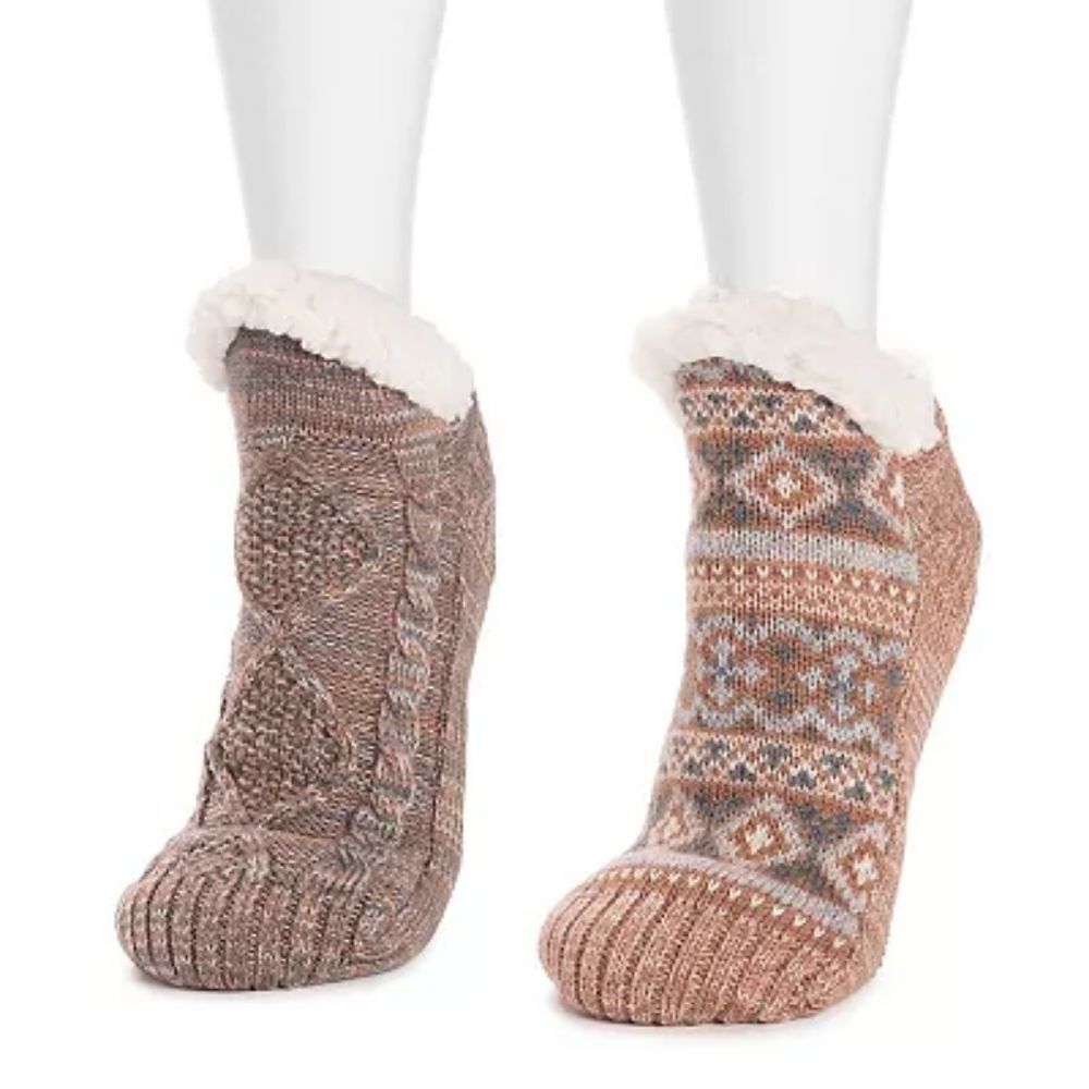2 Pack MUK LUKS Short Cabin Socks by MUK LUKS